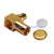 Superbat MMCX male right angle Solder for Semi Rigid 0.086" Cable RG405 RF connector