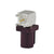 Superbat Fakra SMB Plug PCB mount angled Male connector Purple for GSM,GPS systems