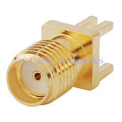 SMA-Buchse End Launch PCB Mount .040" (1mm) gerader HF-Stecker