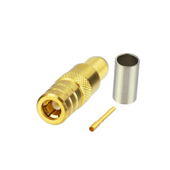 SMB Crimp Plug Straight connector for LMR195/RG58/RG400 cable