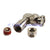 Superbat BNC Clamp male Right Angle connector for LMR195 RG58 cable