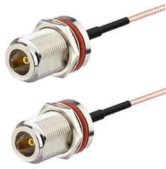Superbat 14pcs N female bulkhead to N female bulkhead with RG316 cable 90cm