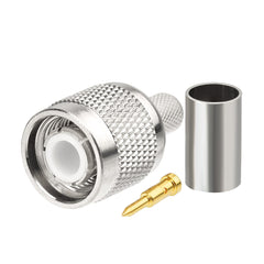 Superbat TNC Male Plug connector Crimp for LMR240 RG59 cable STRAIGHT RF Coax Connector