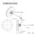 Outdoor 4G LTE Thru Hole Screw Mount Omni-directional SMA Male Antenna for 4G LTE Router Vehicle Truck RV Marine Boat Mobile Cell Phone Booster System
