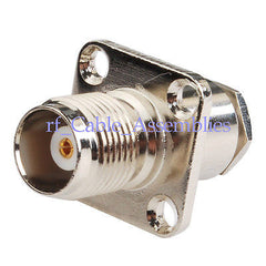 TNC Clamp Jack with 4 hole Panel Mount for LMR195