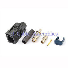 Superbat Fakra A crimp Jack Apply to Radio Without Phantom supply for RG316 RG174 cable