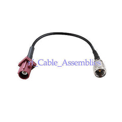 Superbat GSM cell phone pigtail cable Fakra male  D  to Mini-UHF plug