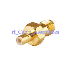 10x SMA female jack to SMB male plug RF Coaxial Connector Adapter straight