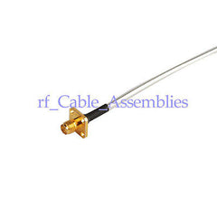 Superbat SMA female Panel Flange to Strip Tin Connector pigtail cable RG402 for wireless
