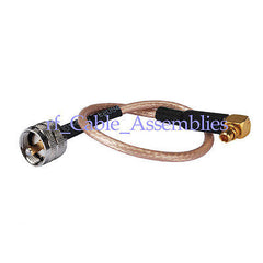 Superbat UHF PL-259 Male Plug to MMCX male RA Pigtail cable for wire cable RG174/RG316