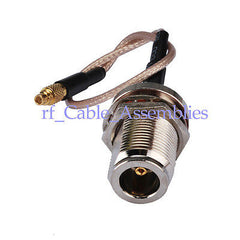Superbat N female Jack bulkhead to MMCX plug male straight RF pigtail cable RG316 WIFI