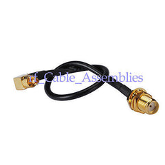 15x SMA Buchse weiblich auf MC-Card Stecker RA 90 Grad RF Pigtail Kabel RG174 Wireless