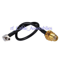 20X SMA bulkhead Mobile Broadband to Huawei CRC9 Antenna RF cable RG174 15CM