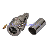 QMA male plug straight crimp for RG58 RG142 RG400 LMR195 cable RF connector