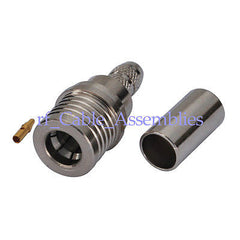QMA male plug straight crimp for RG58 RG142 RG400 LMR195 cable RF connector