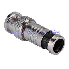 Superbat 1x BNC Plug male Straight Crimp Attachment KSR240 cable RF Coax connector 50 Ohm