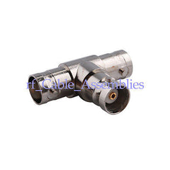 BNC adapter BNC Jack to Jack to Jack  T  Type