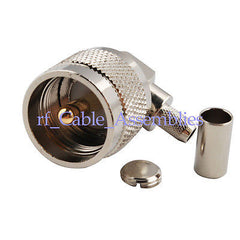 Superbat UHF male PL259 right angle RF connector for cable LMR195 RG58 RG400