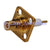 SMC jack male 4 hole panel mount with long extended dielectric RF Connector