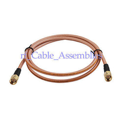 Superbat SMA Male plug to SMA plug connector adapter RF pigtail RG400 cable COAX 1M 3ft