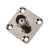 Superbat BNC female 4 Hole Panel Mount Jack with solder cup wide flange ST RF Connector