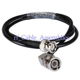 Superbat 10pcs BNC plug male to BNC male right angle coaxial pigtail cable RG58 Wireless
