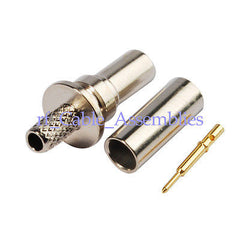 Superbat 50 Ohm SMB Fakra male plug Straight Crimp Attachment RG316 RG174 RF Connector
