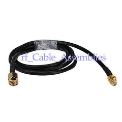 Superbat 15 FT SMA male plug to SMA jack female Straight connector KSR195 cable 5M WiFi