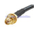 Superbat SMA Plug Right Angle to SMA Jack straight Pigtail cable