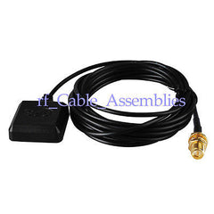 RP-SMA-Buchse RG174 3M Kabel Mini GPS Aktive Antenne Auto Tracking Navi