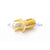 RP-SMA End Launch Jack(male pin) PCB Mount solder post