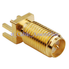 10 stücke RP-SMA weiblich männlich pin End-Launch Jack PCB Mount lange version RF Stecker