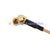 Superbat BNC Jack nut bulkhead to SMB plug right angle RG316