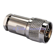 10x N male plug straight Clamp for LMR300 KSR300 cable RF connector adapter