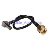 Superbat SMA Plug to MS-147 plug right angle pigtail cable