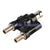 1PCS New BNC female jack to two dual Banana male jack Connector Test adapter