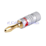 1pcs Nakamichi Gold Plate Audio Banana Speaker Plug Cable 4mm Connector High Qua
