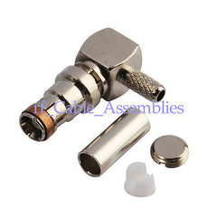 Superbat FAKRA Attachment SMB male plug Right Angle Crimp RG316 RG174 50 Ohm RF Connector