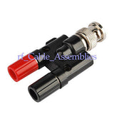 ADAPTER BNC Male TO Dual BANANA Plug Jack Female