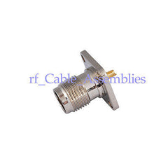 Superbat TNC female with 4 holes flange solder RF connector