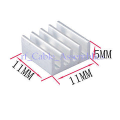 NEW 30pcs 11x11x5mm Aluminum Heat Sink High Quality For Memory Chip IC