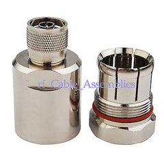 2pcs N male Twist Plug connector for Corrugated copper 7/8  cable free shipping