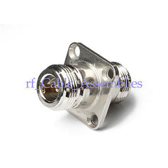 N adapter female to jack 4 hole panel mount straight RF ADAPTER CONNECTOR