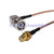 Superbat BNC Plug male right angle to SMA Jack female Bulkhead pigtail Cable RG316