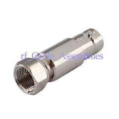 BNC Jack Female to F-Type Coax Plug Male Adapter