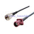 Superbat GSM cell phone pigtail cable Fakra male  D  to Mini-UHF plug
