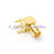 RP-SMA thru hole Jack(male pin)RA PCB Mount solder post