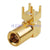 SMB female plug right angle thru hole PCB Mount RF Coax connector Goldplated
