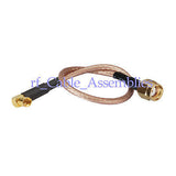 Superbat RP SMA male to MMCX female right angle RF pigtail cable