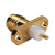 SMA 2 hole panel mount jack short dielectric solder pos